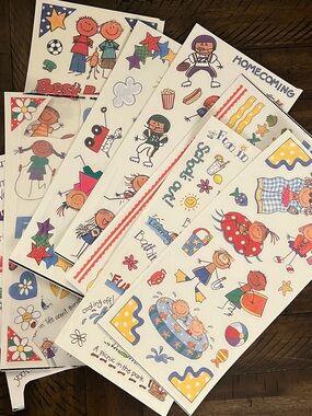 Assortment of Scrapbooking Stickers